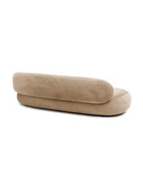 Nierensofa Alba (3-Sitzer), Bezug: 97% Polyester, 3% Nylon D, Gestell: Massives Fichtenholz, FSC, Webstoff Beige, B 235 x T 114 cm, Rückenlehne rechts