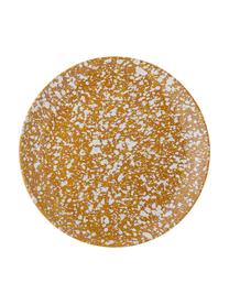 Assiette à dessert émail moucheté Carmel, 2 pièces, Grès cérame, Brun, beige, Ø 21 cm