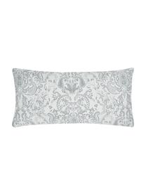 Funda de almohada de satén Grantham, 45 x 85 cm, Gris claro estampado, An 45 x L 85 cm