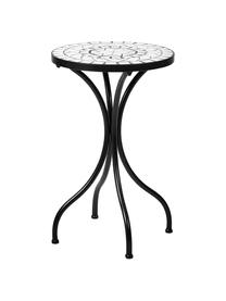 Table de jardin mosaïque Palazzo, Blanc, noir