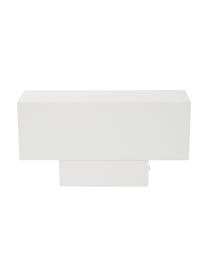 Applique a LED Peter, Paralume: metallo verniciato a polv, Bianco, Larg. 5 x Alt. 8 cm