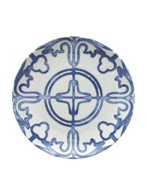 Talerz śniadaniowy z porcelany Maiolica, 2 szt., Porcelana, Niebieski, biały, Ø 20 cm