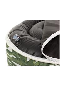 Outdoorpouf Rihanna, Bezug: Polyester, Wasser- und UV, Innen: PCV, Weiss, Grün, Ø 53 x H 23 cm