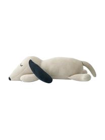 Knuffeldier Daniel the Dog, Bekleding: 100% katoen, Gebroken wit, donkerblauw, Ø 40 x H 14 cm