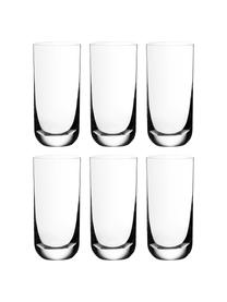 Vasos highball de cristal Harmony, 6 uds., Cristal, Transparente, Ø 7 x Al 15 cm