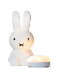 LED tafellamp Miffy First Light, Siliconen, vrij van BPA, Wit, B 15 x H 30 cm