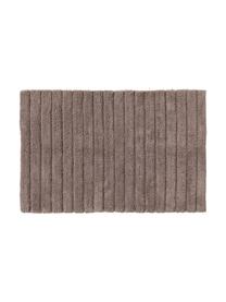 Tapis de bain moelleux brun Board, Coton,
qualité supérieure, 1 900 g/m², Brun-gris, larg. 60 x long. 90 cm
