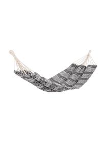 Hamac en coton gris Raissa, Gris, blanc