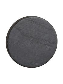 Colgador de madera de roble Milford, Fijación: metal con pintura en polv, Negro, Ø 8 x F 4 cm