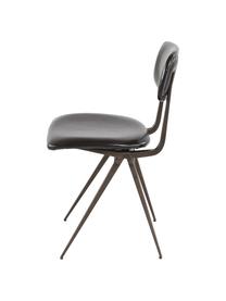 Chaises en cuir synthétique Arthur, 2 pièces, Noir