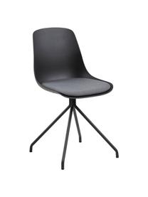 Chaise design Eva, Noir