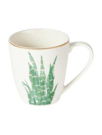 Tasse porcelaine Fine Bone China motif tropical Timba, 4 élém., Porcelaine Fine Bone China
Fine Bone China est une porcelaine tendre, qui se distingue particulièrement par sa brillance et sa translucidité, Blanc, vert, Ø 9 x 10 cm, 350 ml