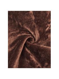 Cojín de terciopelo Crushed, con relleno, Funda: 55% rayón, 45% algodón, Marrón, An 30 x L 50 cm