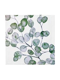 Serviettes Eucalyptus, 4 pièces, Blanc, vert, gris