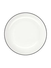 Platos de pasta Á Table Ligne Noir, 4 uds., Porcelana Fine Bone China (fina de hueso)
Fine Bone China es una pasta de porcelana fosfática que se caracteriza por su brillo radiante y translúcido., Blanco, negro, Ø 22 x Al 5 cm