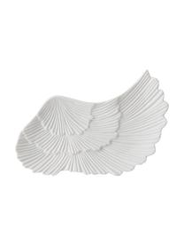 Bandeja decorativa Inge, Porcelana, Blanco, An 10 x L 21 cm