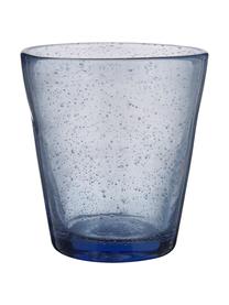 Vasos con burbujas de aire Baita, 6 uds., Vidrio, Tonos azules y grises, Ø 9 x Al 10cm