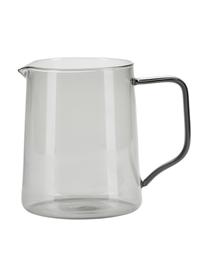 Džbánek z borosilikátového skla Melva, 500 ml, Borosilikátové sklo, Šedá, transparentní, Š 13 x V 12 cm, 500 ml