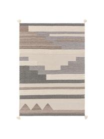 Tapis laine tissé main gris beige, 80 % laine, 20 % coton
Les tapis en laine peuvent perdre des fibres lors des premières semaines et des peluches peuvent se former, ce phénomène est naturel et diminue à mesure de votre usage et du temps, Gris, beige, taupe, larg. 160 x long. 230 cm (taille M)