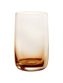Bicchiere acqua ambrato Colored 6 pz, Vetro, Ambrato trasparente, Ø 7 x Alt. 13 cm