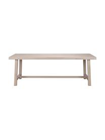 Jídelní stůl s deskou z masivního dřeva Brooklyn, 220 x 95 cm, Bělený a olejovaný masivní dub, Bělený dub, Š 220 cm, H 95 cm