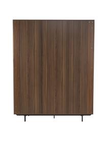 Drehtürenschrank Germina, 3-türig, Korpus: Mitteldichte Holzfaserpla, Braun, B 155 x H 200 cm