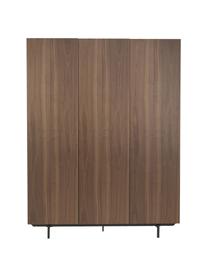 Drehtürenschrank Germina, 3-türig, Korpus: Mitteldichte Holzfaserpla, Braun, B 155 x H 200 cm