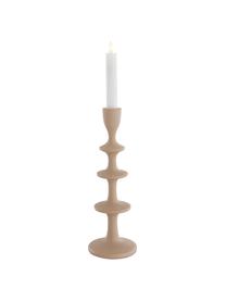 Candelabro beige di design Jacky, Alluminio rivestito, Beige, Ø 11 x Alt. 30 cm