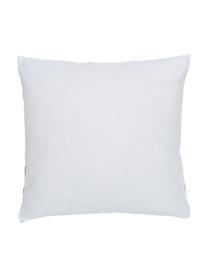 Housse de coussin 45x45 Bram, Blanc, bleu foncé