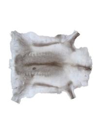 Koberec ze sobí kůže Marlen, Sobí kůže, Odstíny hnědé, bílá, Sobí kůže, unikát, 141, 75 x 115 cm