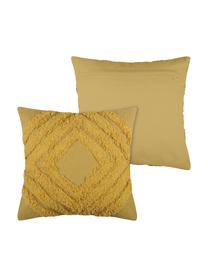 Coussin 40x40 jaune moutarde Greenmood, Jaune moutarde