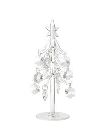 Figura decorativa artesanal pino Tree, Vidrio, Transparente, Ø 10 x Al 20 cm