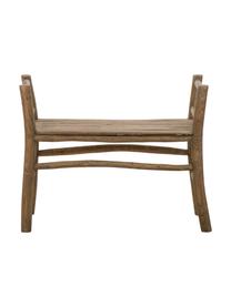 Kleine Sitzbank Beachside aus Teakholz, Teakholz, naturbelassen, Teak, 80 x 64 cm