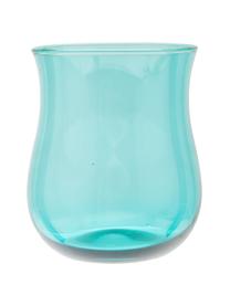 Verres à eau soufflés bouche Diseguale, 6 élém., Verre, soufflé bouche, Multicolore, Ø 8 x haut. 10 cm, 200 ml