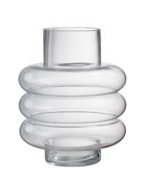 Design-Vase Lima in Transparent, Glas, Transparent, Ø 17 x H 23 cm