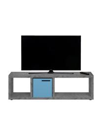 Mueble TV en cemento Berlin, Estructura: aglomerado con estructura, Superficie: chapado en melamina, Gris, An 150 x Al 45 cm