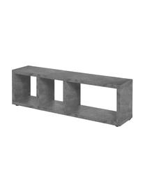 Mueble TV en cemento Berlin, Estructura: aglomerado con estructura, Superficie: chapado en melamina, Gris, An 150 x Al 45 cm