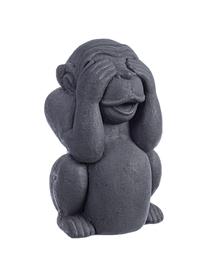 Dekorace z betonu Monkey, Potažený beton, Antracitová, Š 22 cm, V 36 cm