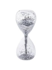 Objet décoratif Hourglass, Transparent, couleur argentée, Ø 7 x haut. 16 cm