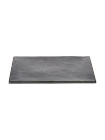 Plat de service en granit Klevina, Granit, Gris, marbré, larg. 22 x long. 28 cm
