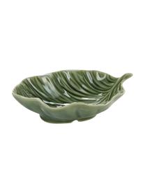 Coupelle feuille verte Leaf, 17 x 13 cm, Porcelaine, Vert, larg. 13 x long. 17 cm