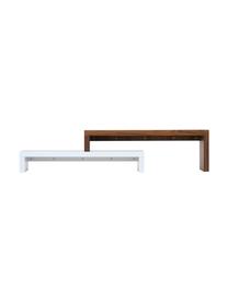 Meuble moderne TV Cliff, Blanc, brun