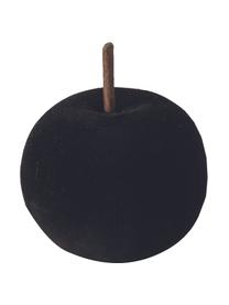 Pommes décoratives noires Samty, 2 élém., Grès cérame, floqué, Noir, Lot de différentes tailles