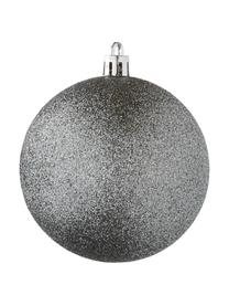 Boule de Noël Silvia, 46 élém., Plastique, Anthracite, Lot de différentes tailles