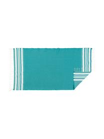Lichte handdoekenset Hamptons, 3-delig, Katoen,
zeer lichte kwaliteit, 200 g/m², Turquoise groen, wit, Set met verschillende formaten