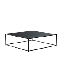 Großer Couchtisch Tikota in Schwarz, Metall, pulverbeschichtet, Schwarz, B 100 x H 32 cm