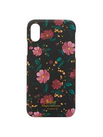 Telefoonhoesje met bloemenpatroon voor iPhone X, Siliconen, Multicolour, 7 x 15 cm