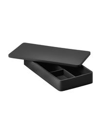 Organizador de escritorio con tapadera Sement, Cemento, Negro, An 20 x Al 3 cm