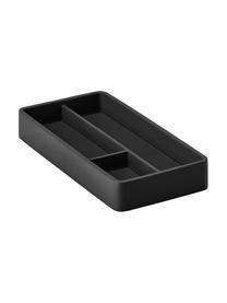 Organizer da ufficio nero con coperchio Sement, Cemento, Nero, Larg. 20 x Alt. 3 cm