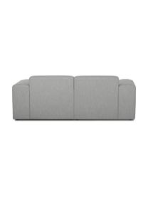 Sofa narożna Melva (3-osobowa), Tapicerka: poliester Dzięki tkaninie, Nogi: lite drewno bukowe, lakie, Szary, S 240 x G 144 cm